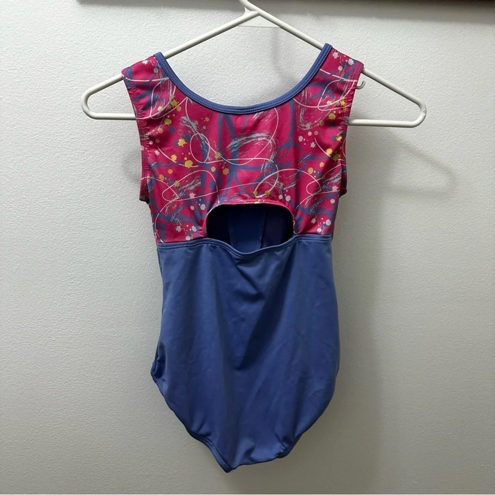 Cat & Jack Gymnastics Leotard Purple and Hot Pink SizeL (10/12)